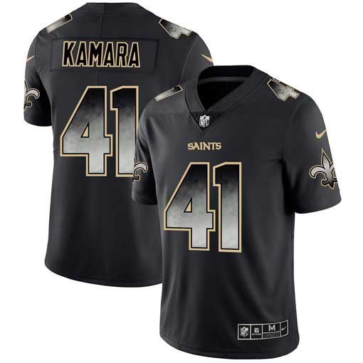 Men New Orleans Saints #41 Kamara Nike Teams Black Smoke Fashion Limited NFL Jerseys->women nfl jersey->Women Jersey